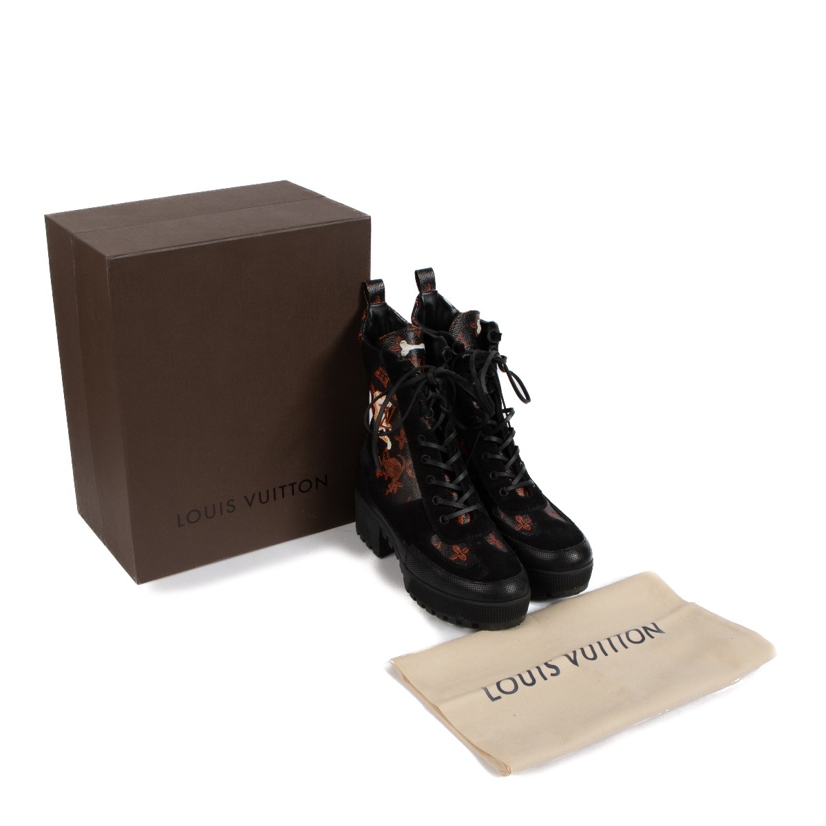Louis Vuitton x Grace Coddington Laureate Platform Desert Boots