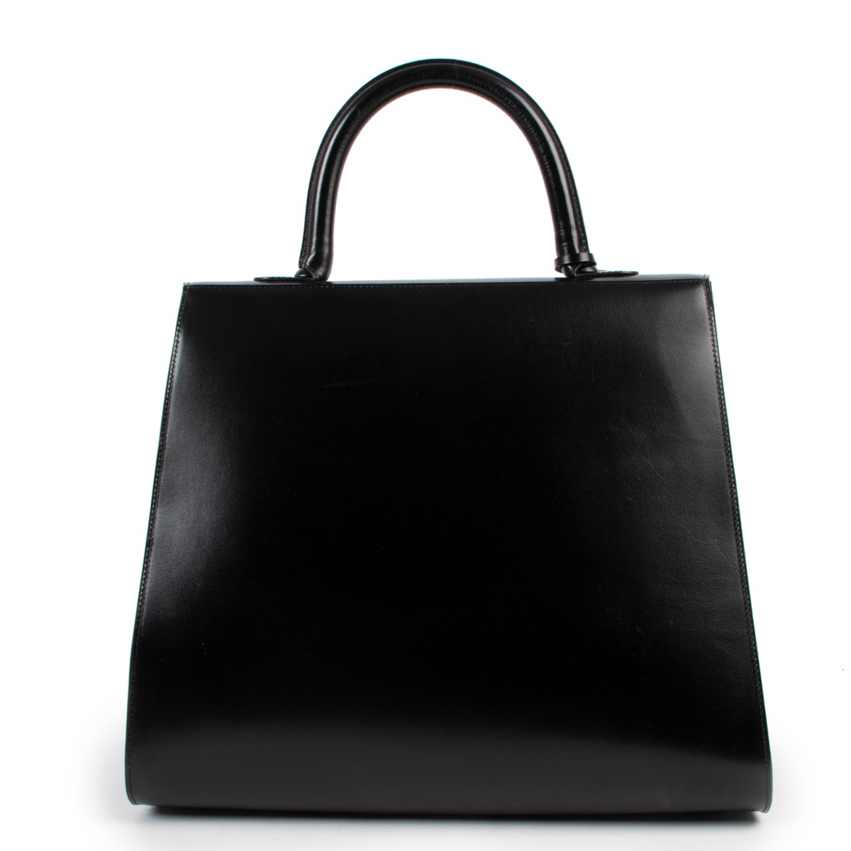 【関税込】DELVAUX★Brillant mini handbag box calf black Brillant Handbag