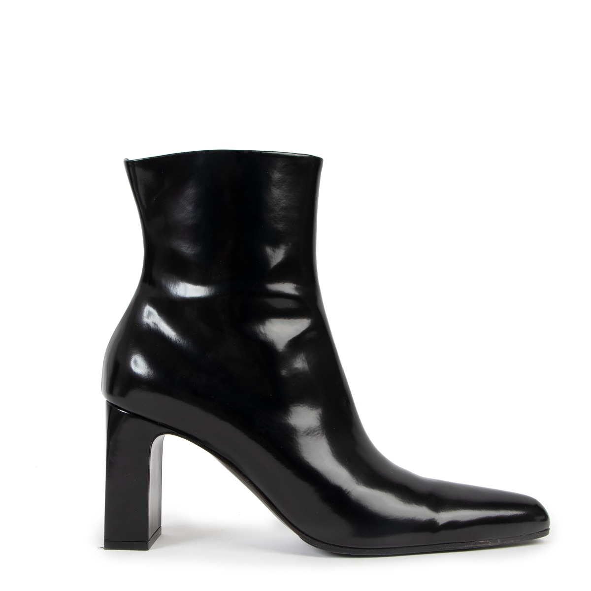 Balenciaga Women's Black Blade Leather Calfskin Ankle Boots