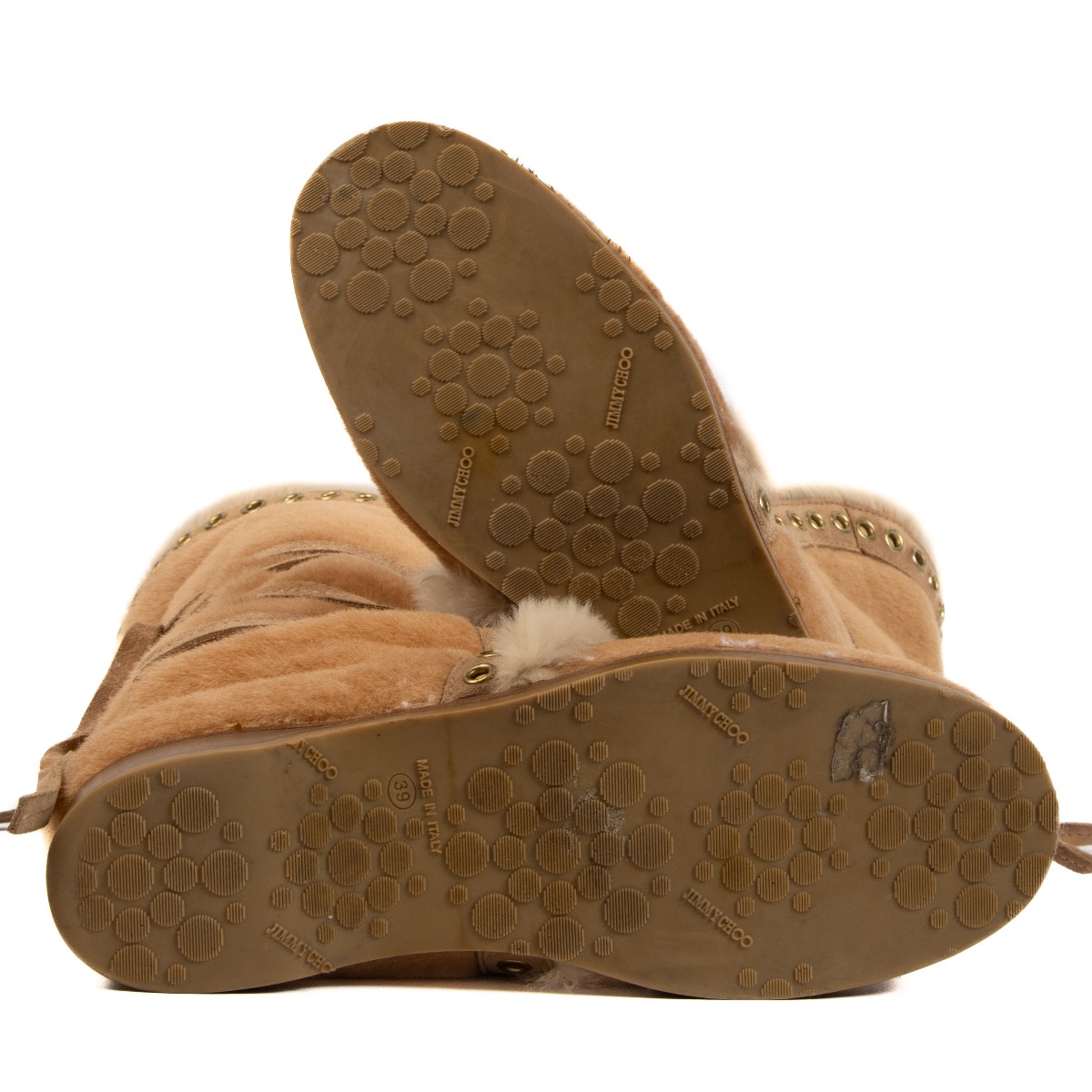 Jimmy choo hotsell boots with fur