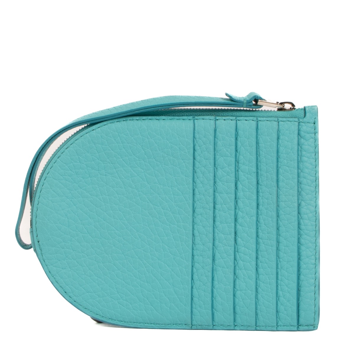 Delvaux Turquoise Leather Pin D Multifonctions Wallet