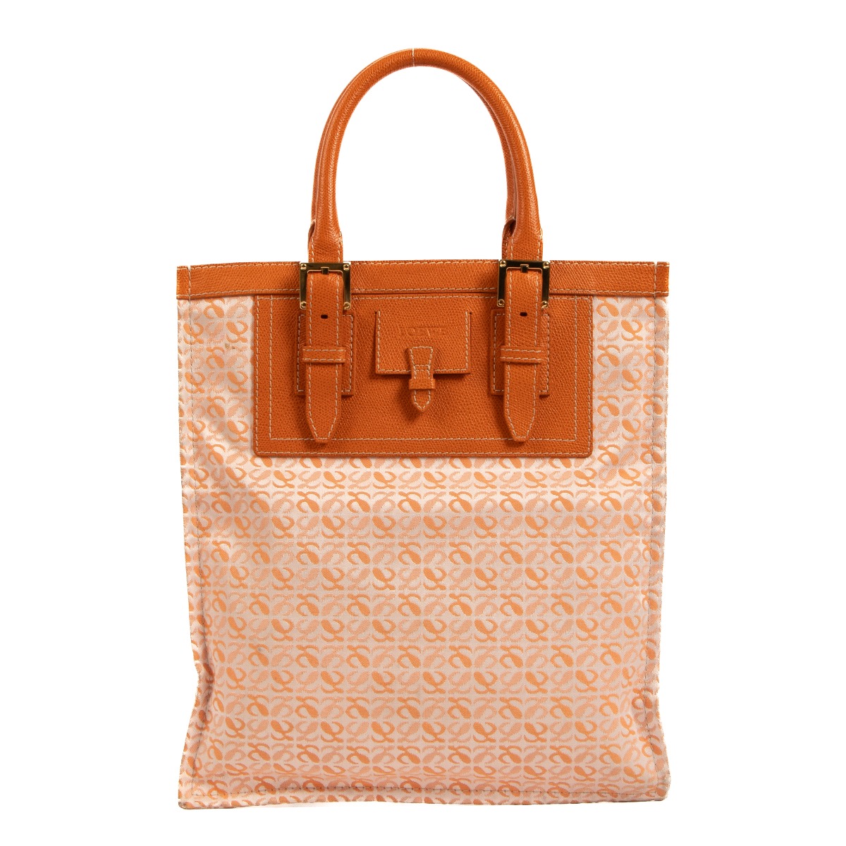 Loewe Vintage Orange Anagram Small Tote Bag ○ Labellov ○ Buy and