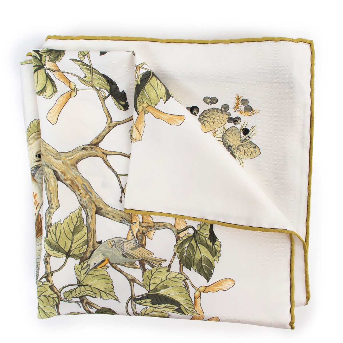 Hermès Au Cœur Des Bois Silk Scarf ○ Labellov ○ Buy and