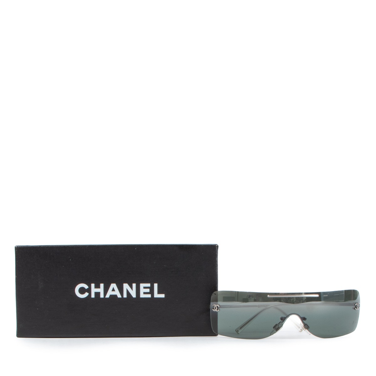 Chanel Silver 4080 CC Shield Sunglasses ○ Labellov ○ Buy and