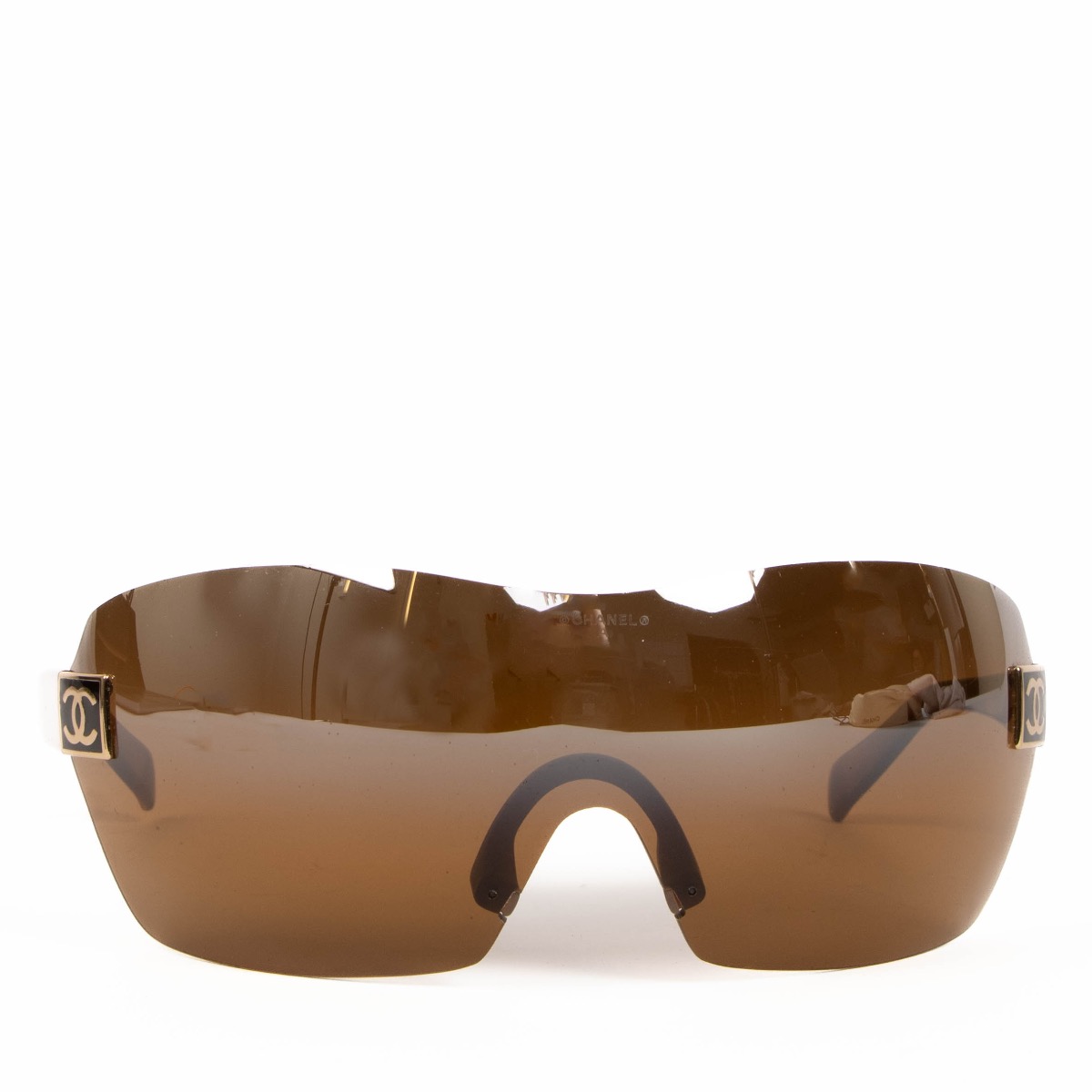 Chanel hotsell shield sunglasses