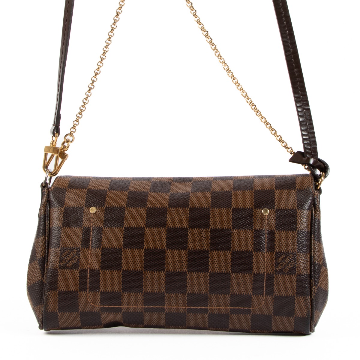 Handbag Favorite Damier Ebene Louis Vuitton Favorite PM Damier
