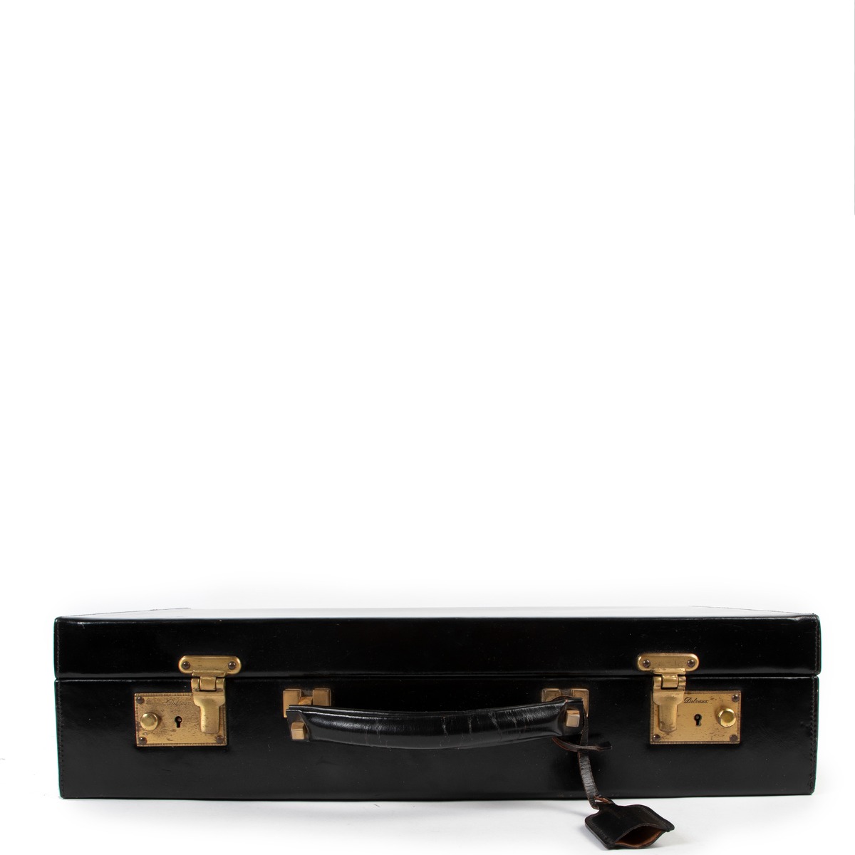 Delvaux Vintage Black Polished Leather Briefcase ○ Labellov Delvaux Vintage Black Polished Leather Briefcase ○ Labellov