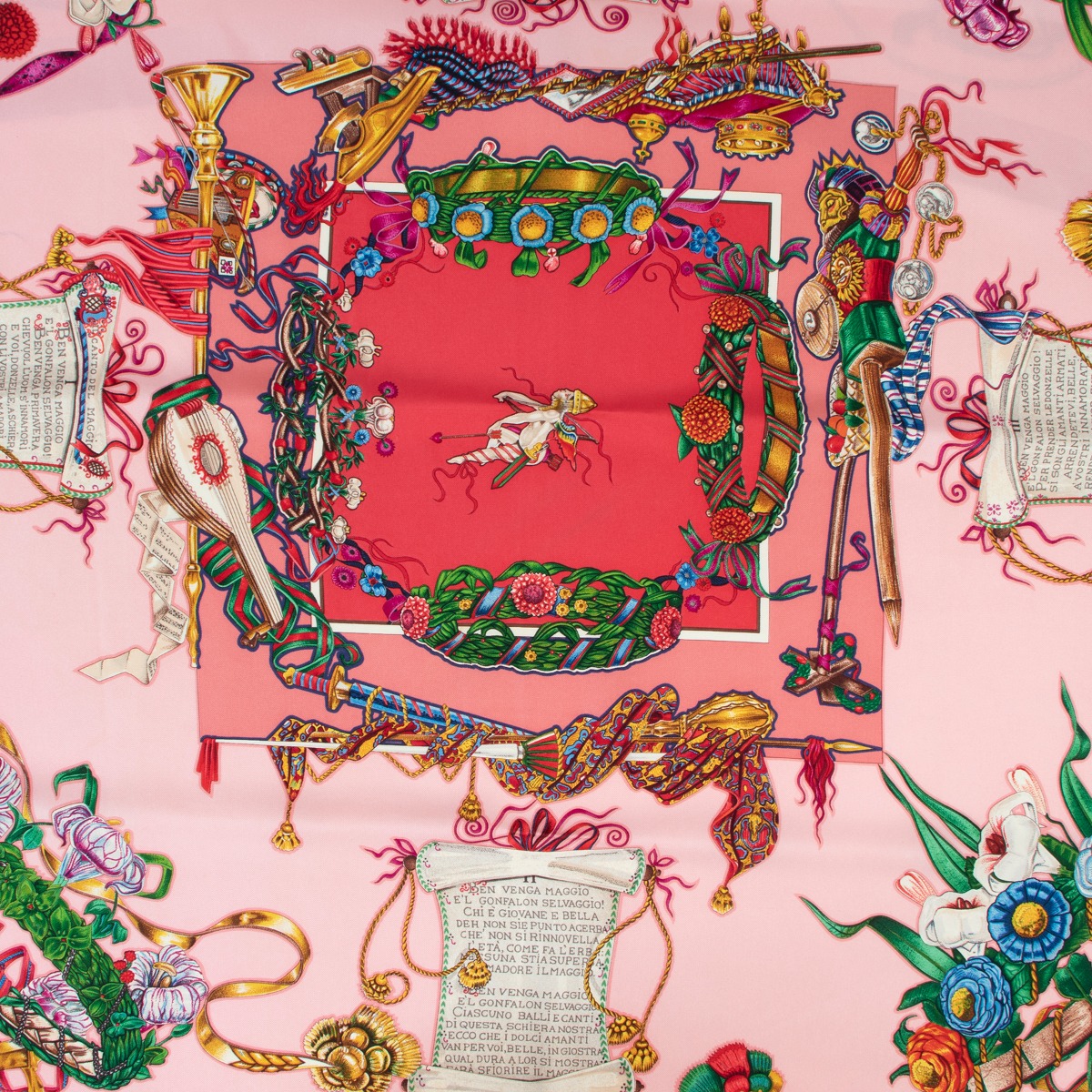Gucci pink silk scarf store