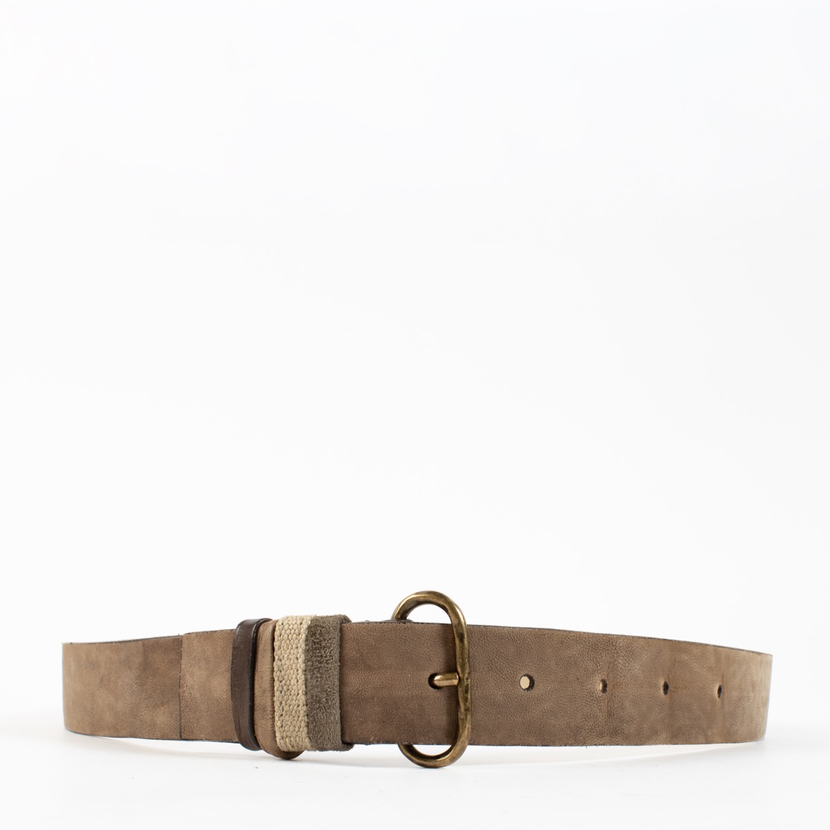 NWT Brunello Cucinelli Kid Croc Leather Western Belt W