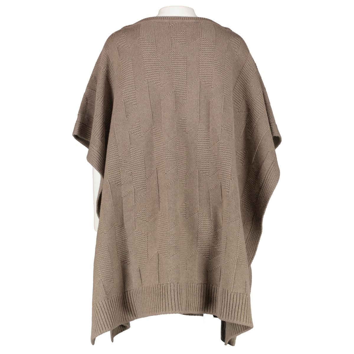 Hermès Brown Poncho Maille Softer Wear - Size 38 ○ Labellov