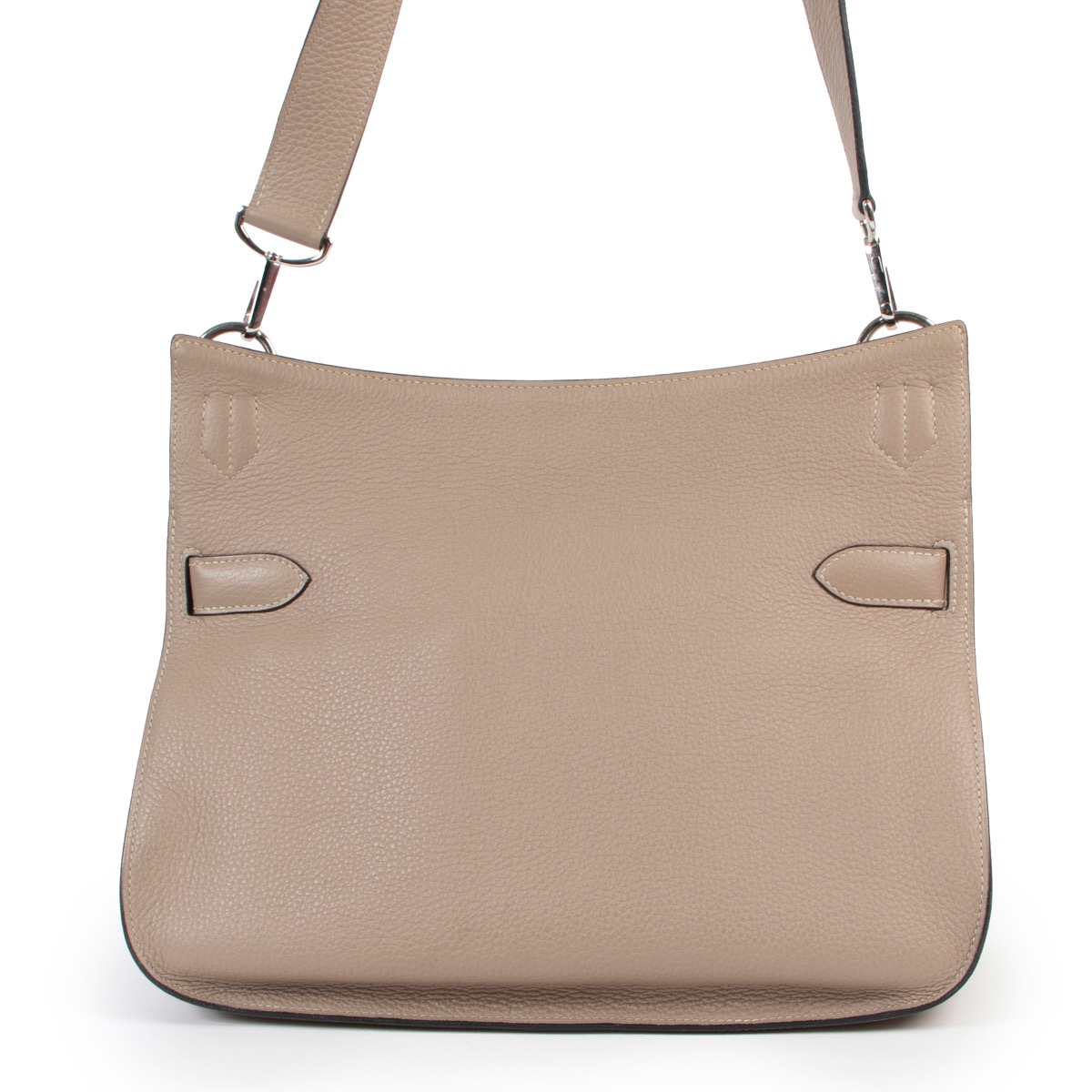 Hermès Gris Tourterelle Clemence Taurillon Jypsiere 34 PHW