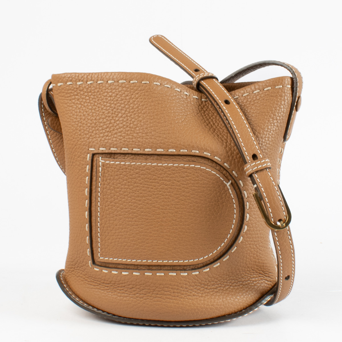 DELVAUX ×  BREVETE  MODELL  ヴィンテージ Delvaux Vegetal Pin Daily Surpiqué Crossbody Bag ○ Labellov