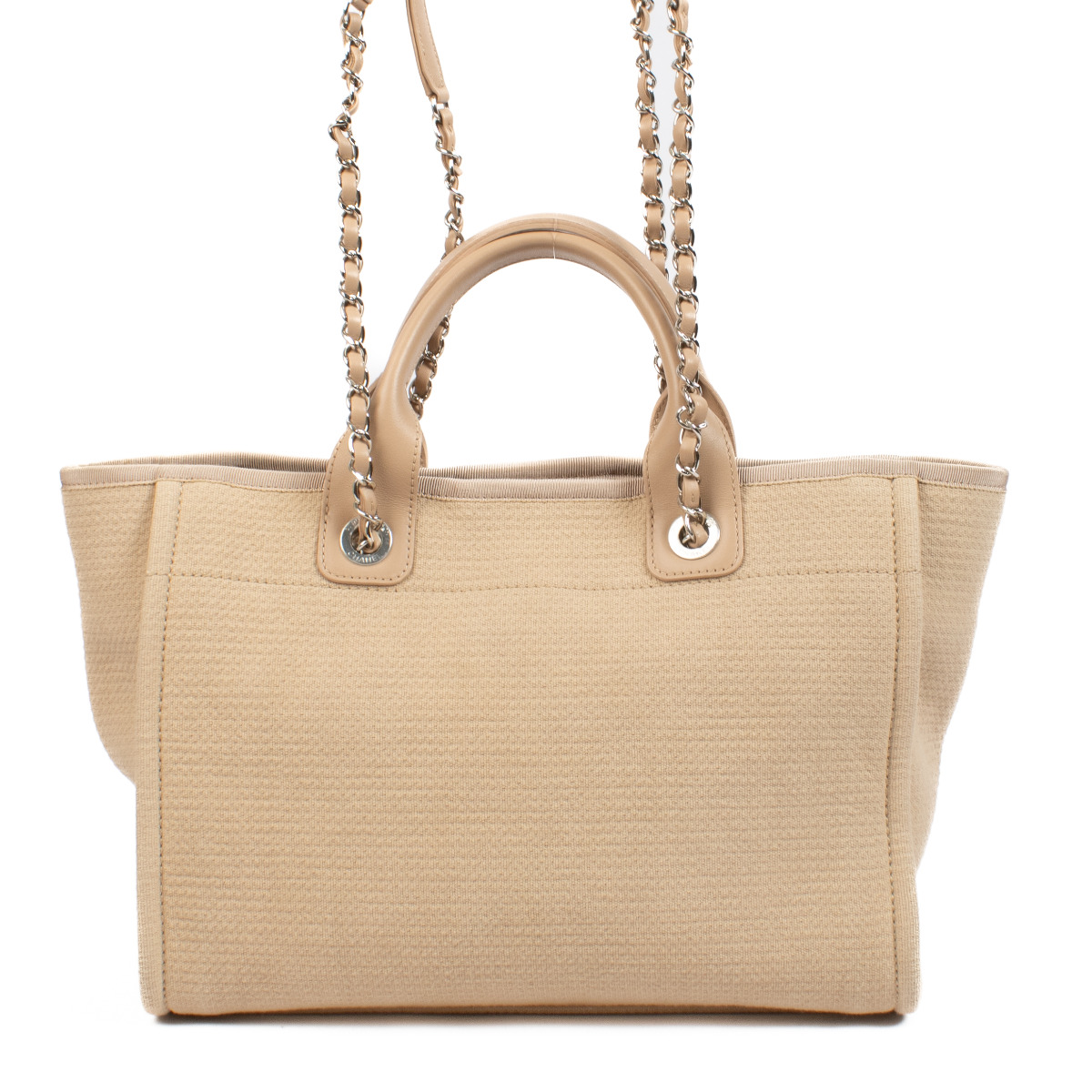 Chanel Beige Medium Deauville Shopping Tote Bag ○ Labellov