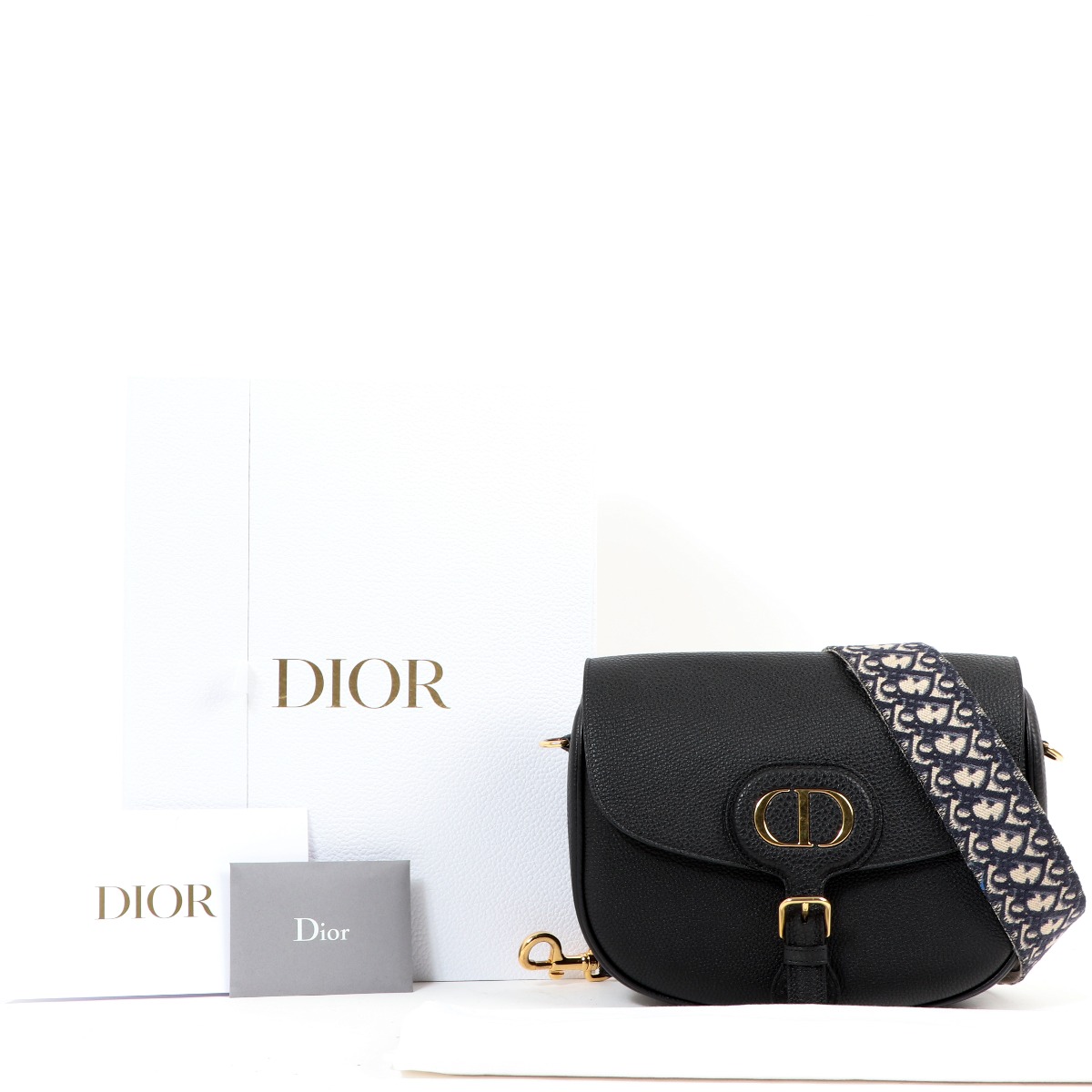 HOT Dior Saddle Bag Dior Bobby Bag Vintage Dior Black Large