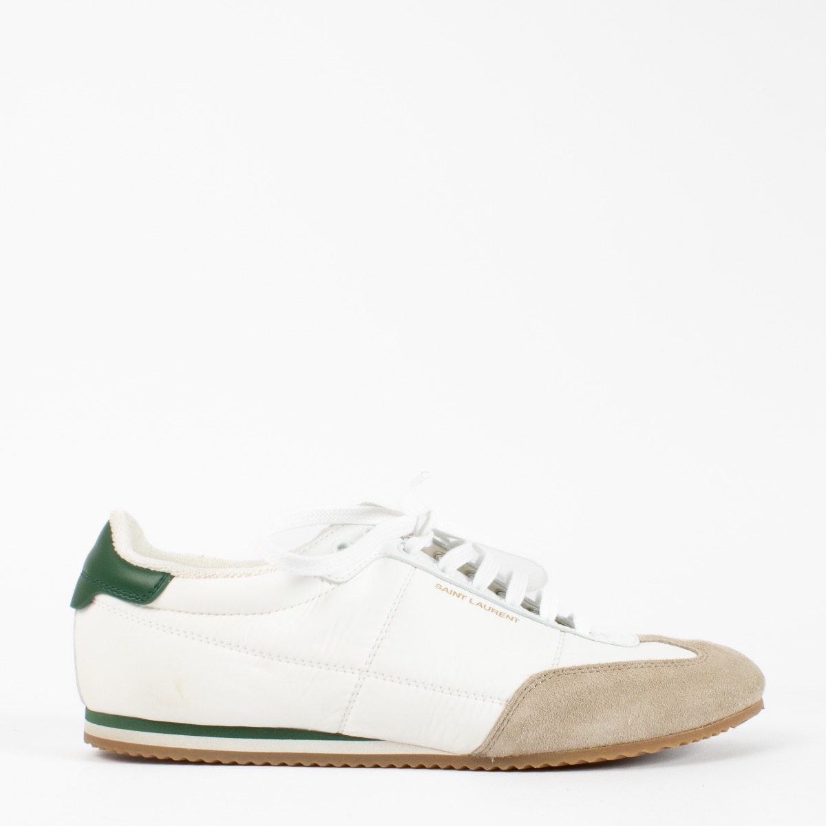 Saint Laurent White Anton Sneakers - Size 41 ○ Labellov ○ Buy
