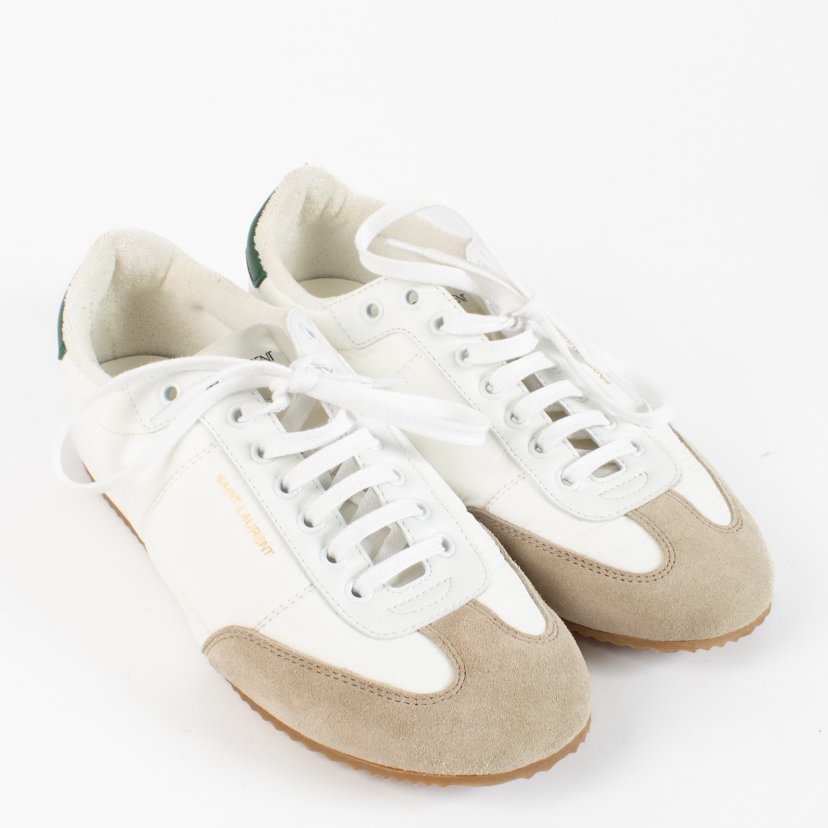 Saint Laurent White Anton Sneakers - Size 41 ○ Labellov ○ Buy