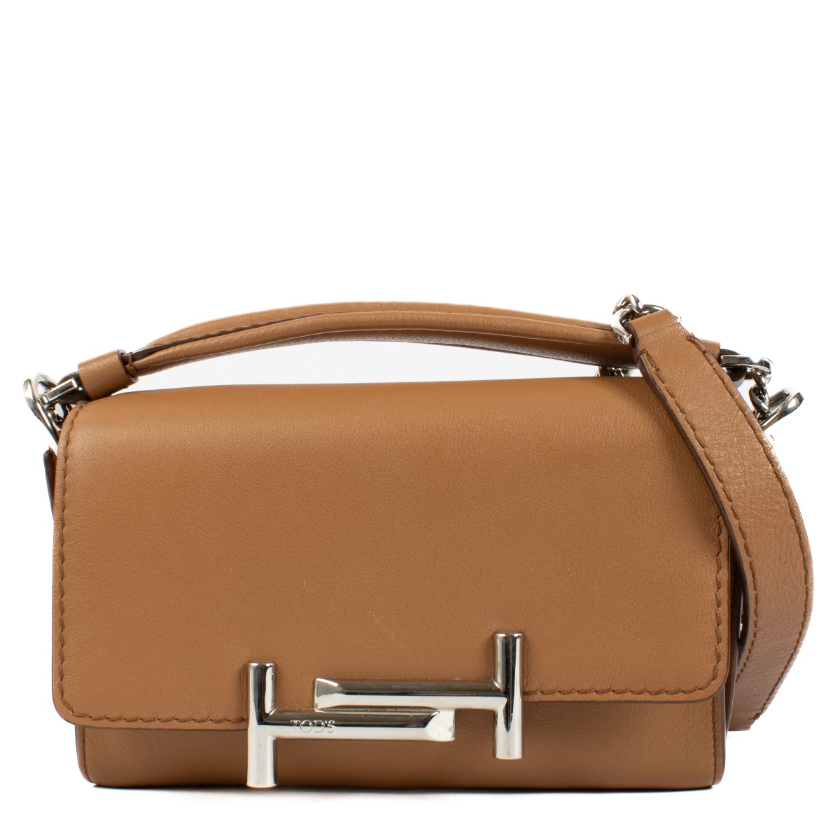 Tod's Camel Double T Small Bag ○ Labellov ○ Buy and Sell