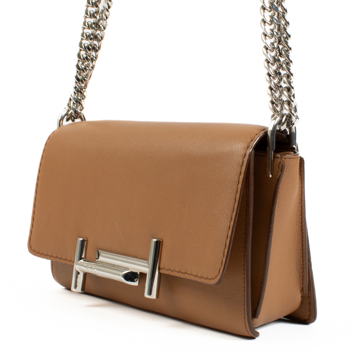 Tod's Camel Double T Small Bag ○ Labellov ○ Buy and Sell