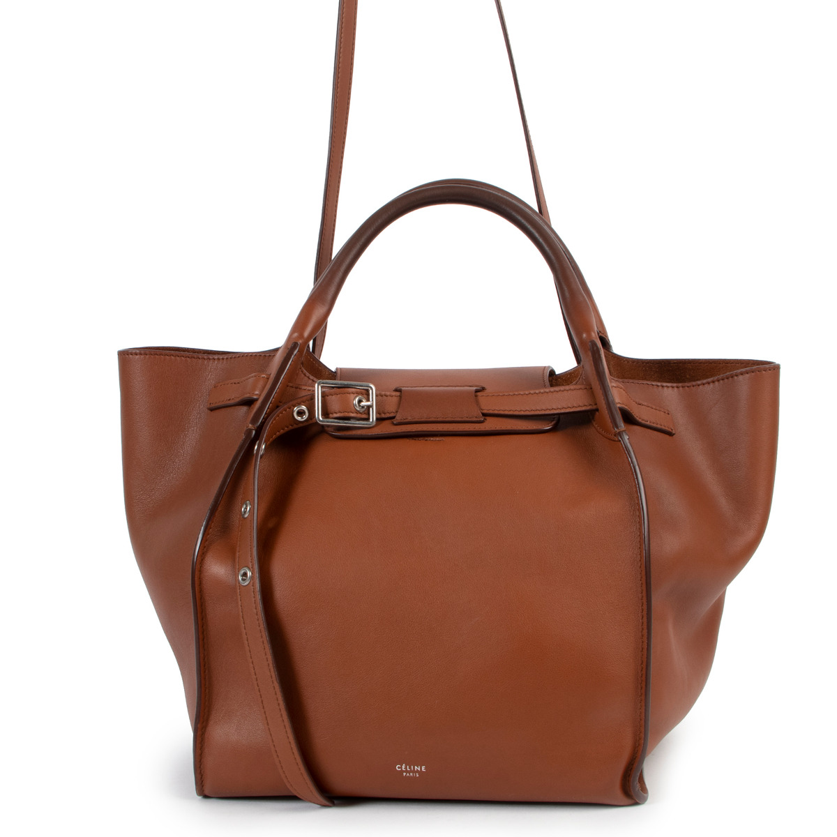 Celine Cognac Medium Big Bag Labellov Buy and Sell Authentic