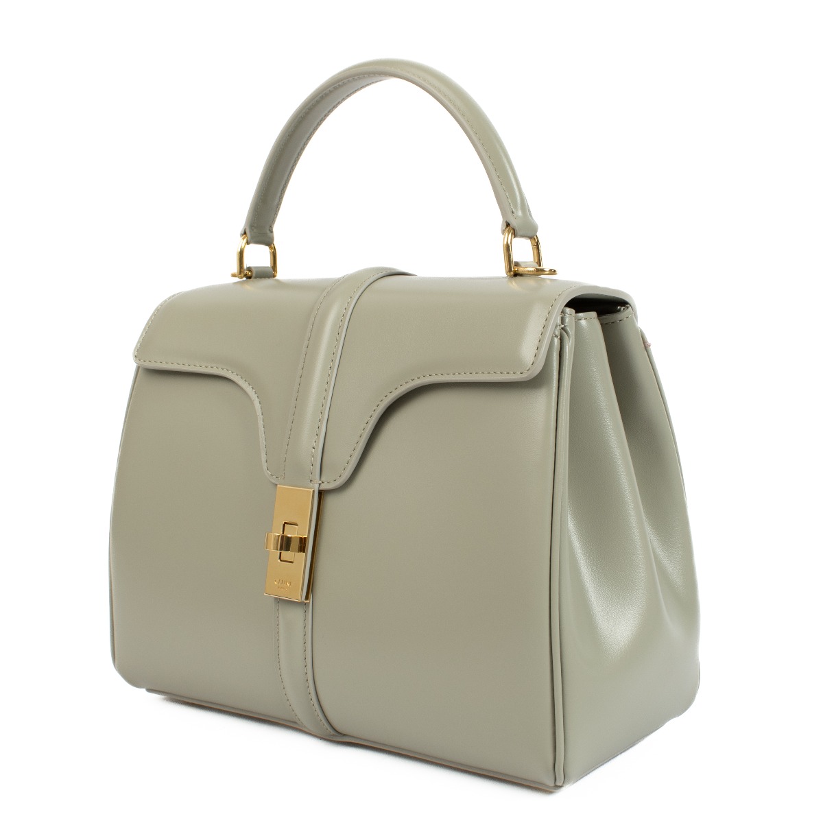 CELINE【入手困難】お洒落な MEDIUM 16 BAG IN NATURAL CALFSKIN MEDIUM BUCKET LOUISE IN SMOOTH CALFSKIN - BLACK | CELINE