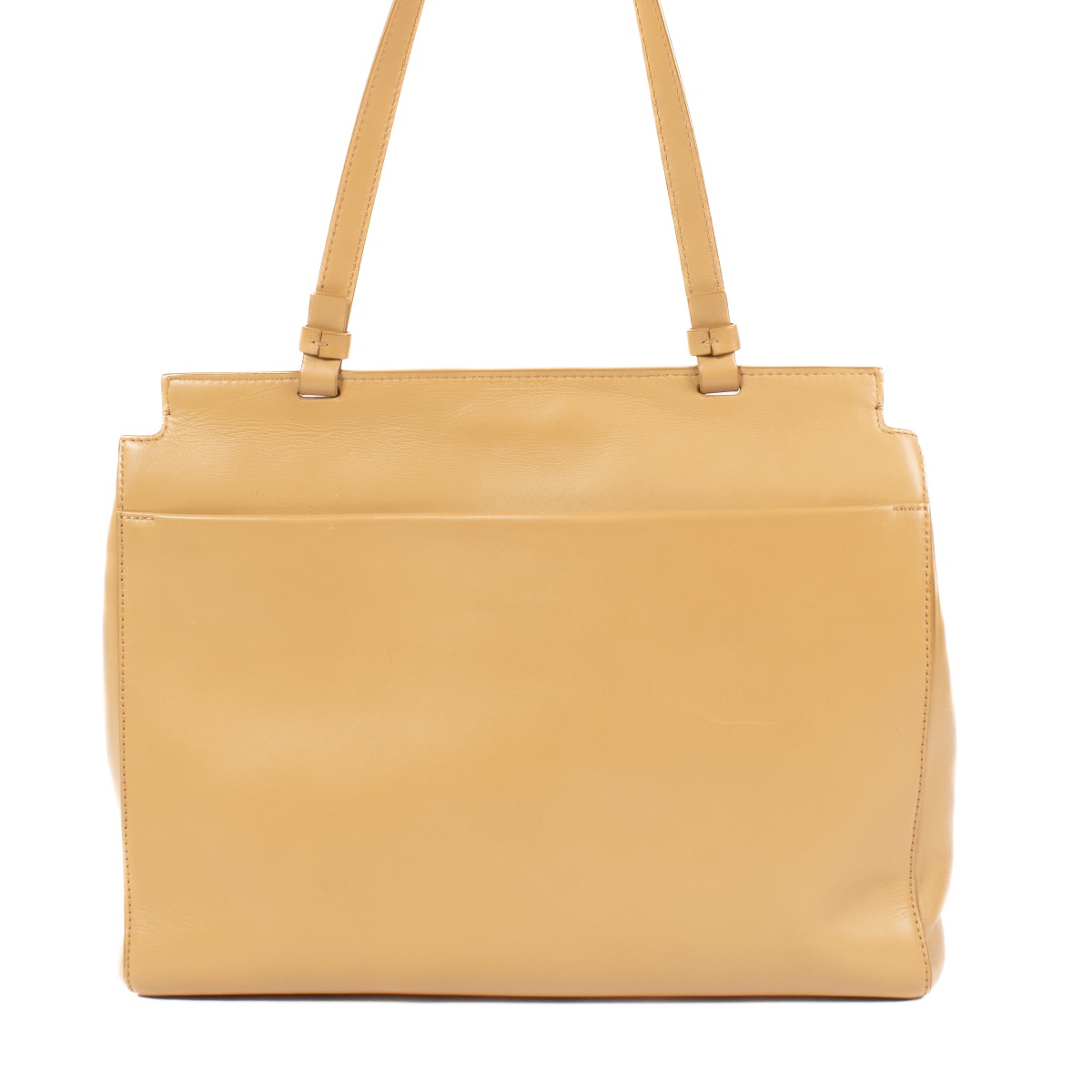 The Row 14 Beige Leather Top Handle Bag ○ Labellov ○ Buy and