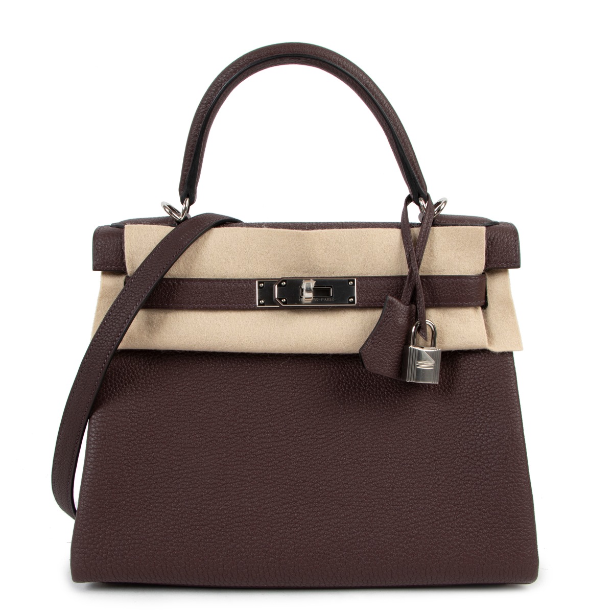 Hermès Cassis Togo Kelly Retourne 28 QGB0WN32UB000