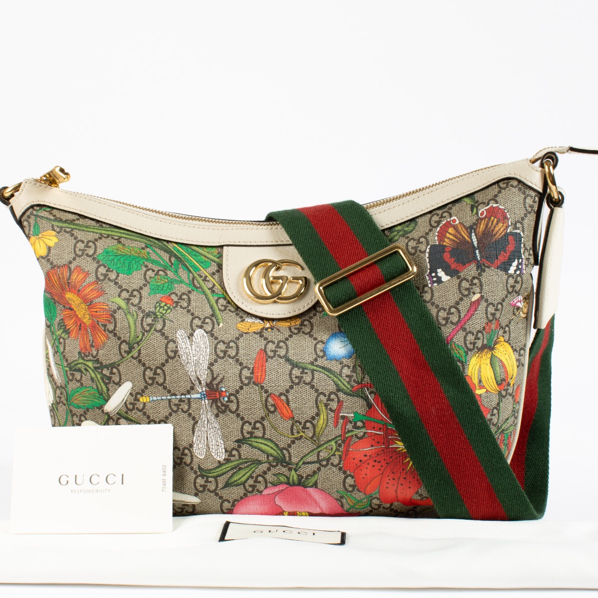 Gucci GG Flora Crossbody Bag ○ Labellov ○ Buy and Sell Authentic