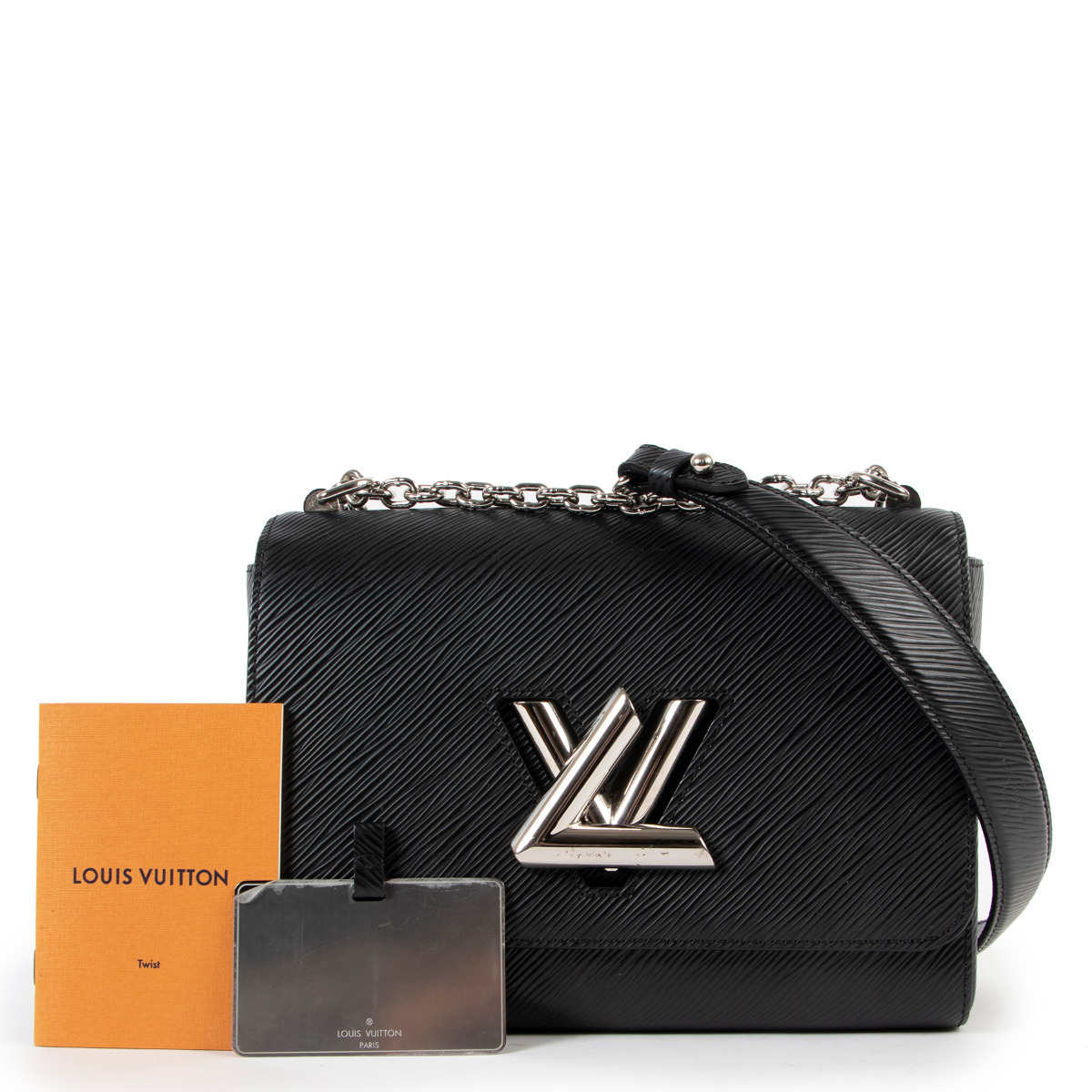 Twist leather crossbody bag Louis Vuitton Black in Leather - 36601552