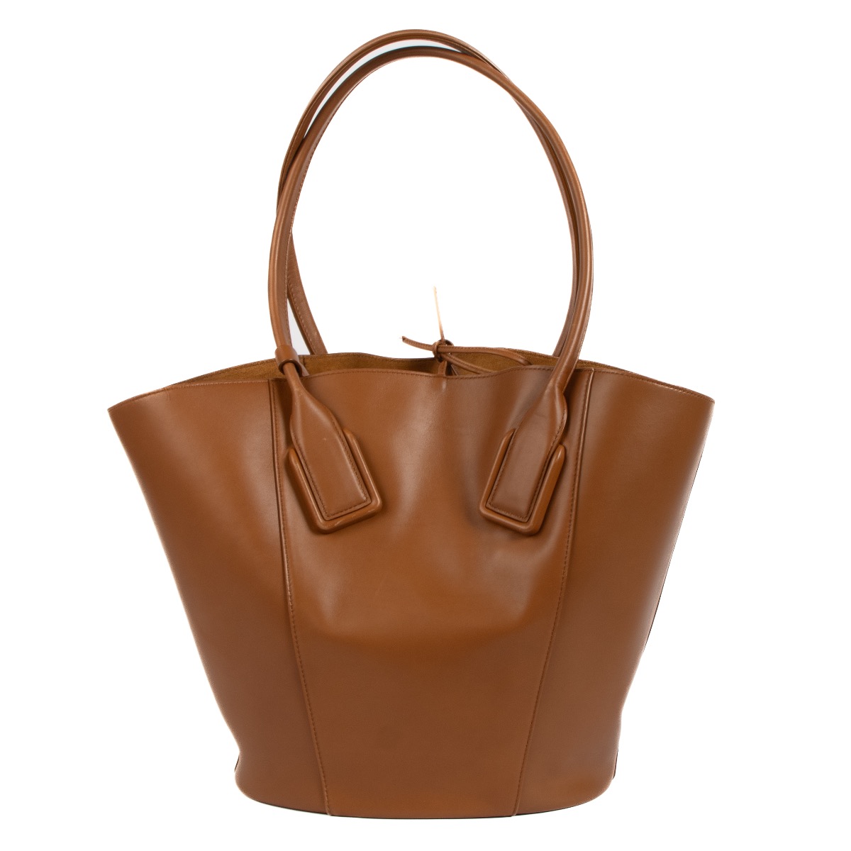 Bottega Veneta Wood Calfskin Basket Tote Bag Labellov Buy