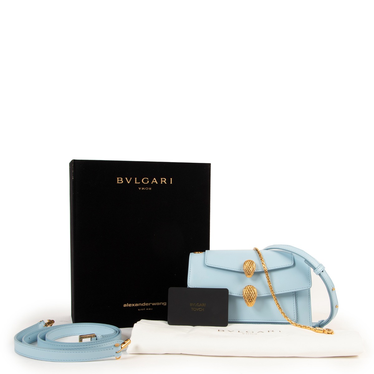 Bulgari x Alexander Wang Baby Blue Serpenti Belt/Crossbody