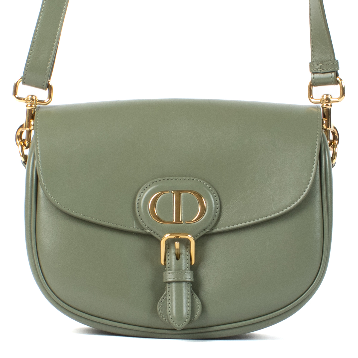 Christian Dior Green Leather Medium Bobby Crossbody Bag