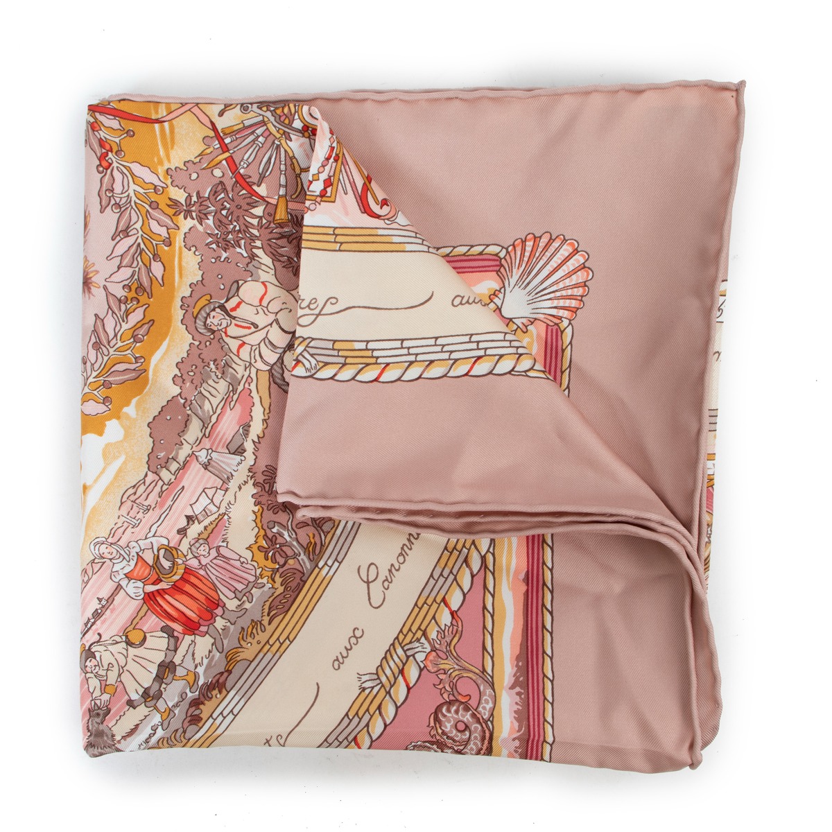 HERMES　スカーフ　カレ90　PER ASTRA AD ASTRA Hermès Pink Per Astra Ad Astra Silk Carré 90 Scarf