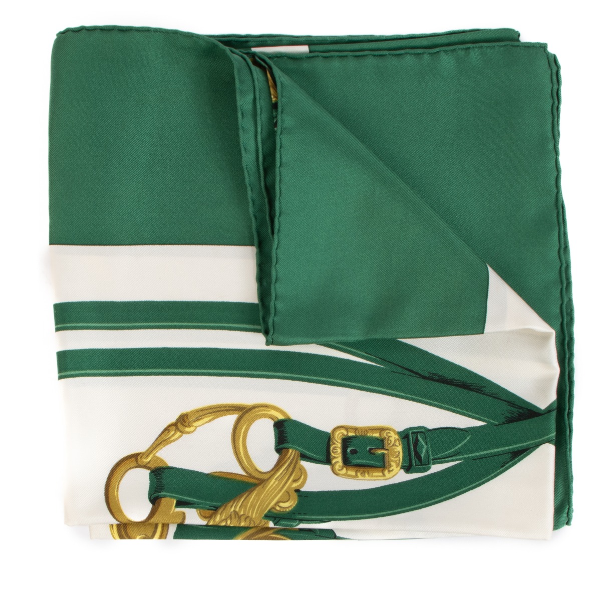Hermès Green Brides de Gala Carré 90 Silk Scarf ○ Labellov ○ Buy