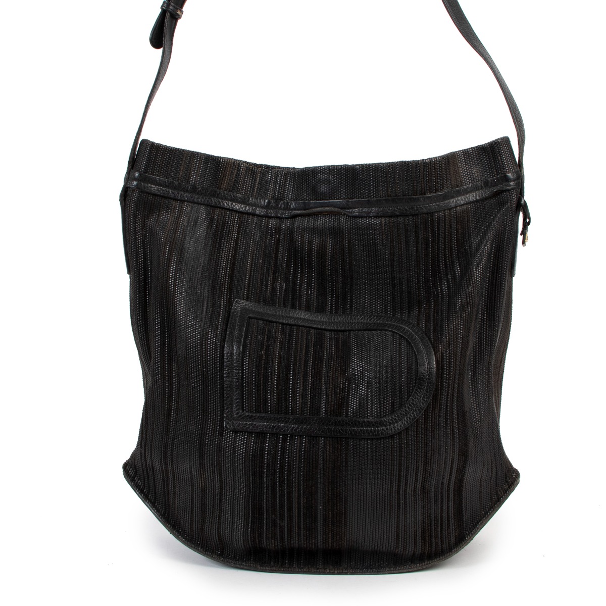 【DELVAUX直営店】Pin Swing Toile de Cuir Pin Swing Surpiqué leather shoulder bag in beige - Delvaux