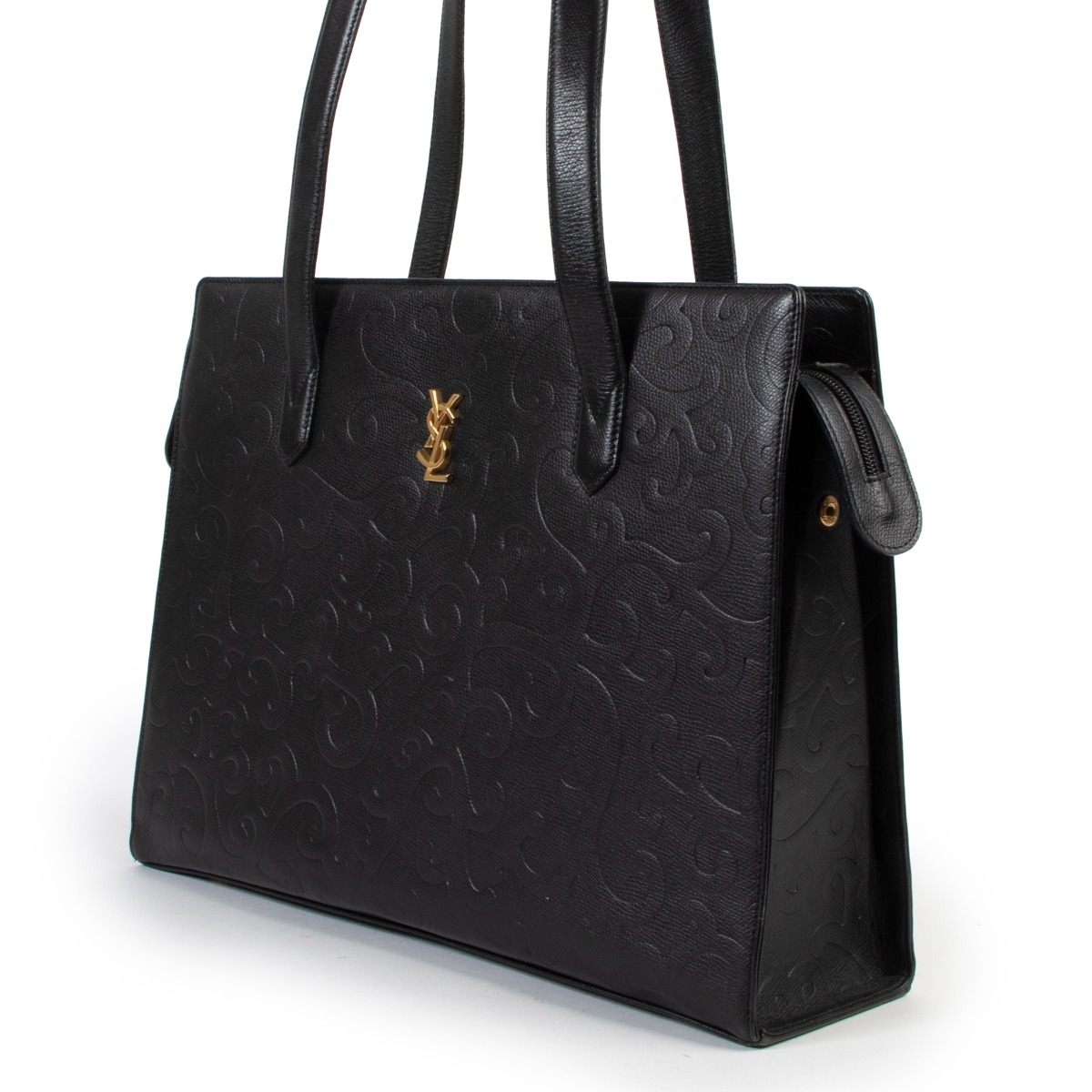 Yves saint laurent Black ロングマント Yves Saint Laurent by Tom Ford Fall 2003 Runway Black Silk