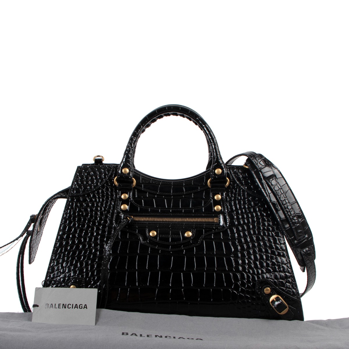 【関税＆送料込み】Balenciaga Neo Classic Cit Hand Bag Balenciaga Neo Classic City Calfskin Crocodile Motif