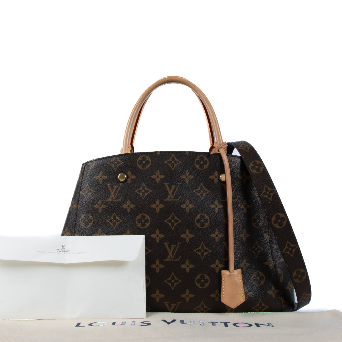 ♦LOUIS VUITTON♦LV Monogram Montaigne MM Louis Vuitton Monogram Montaigne MM Top Handle Bag