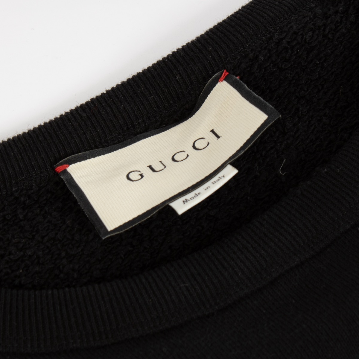 Gucci Black Distressed Vintage Logo Sweatshirt - Size L Gucci Black Distressed Vintage Logo Sweatshirt - Size L