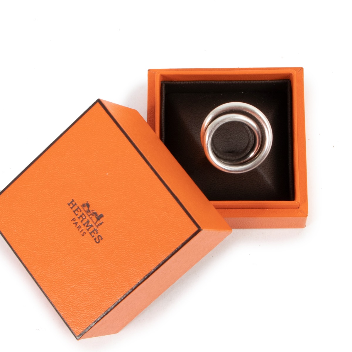 〈シルバーリング♪〉HERMES 【Double Veritige scour】 Amazon | [エルメス] 2連リング レディース VERTIGE RING ヴェル