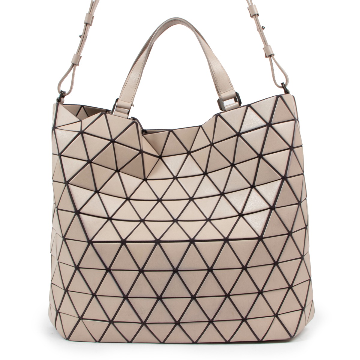 Issey Miyake Bao Bao Beige Crystal Matte Bag ○ Labellov Issey Miyake Bao Bao Beige Crystal Matte Bag ○ Labellov