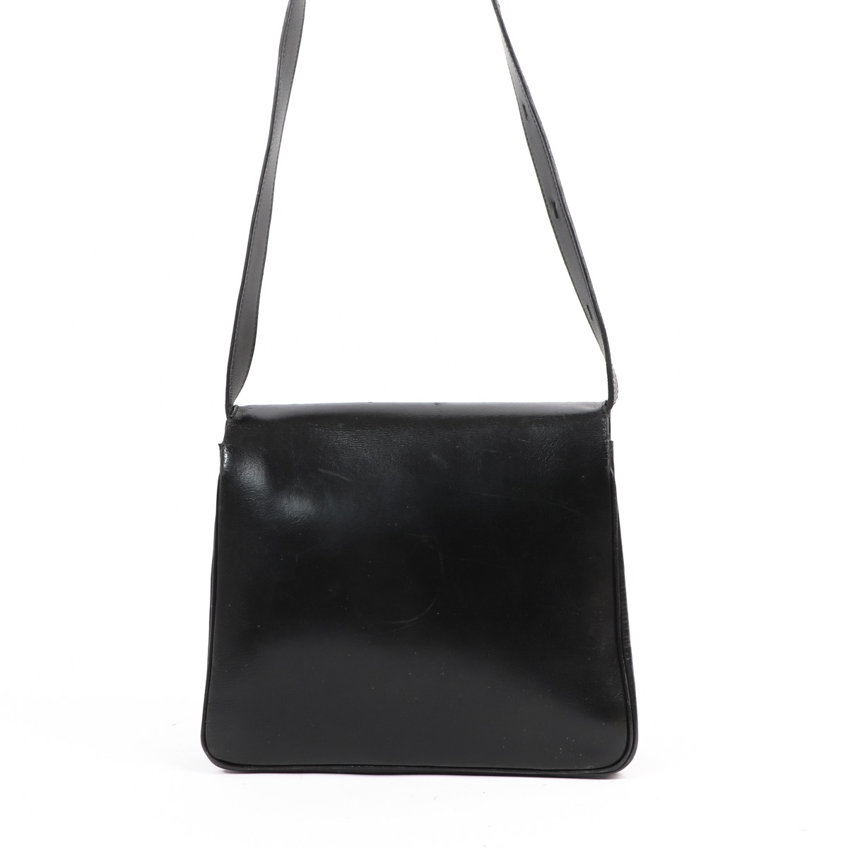 美品✨ デルヴォー　DELVAUX クラッチバッグ　シボ革 ブラック 黒 Delvaux Festival Black Box Calf Crossbody Bag ○ Labellov