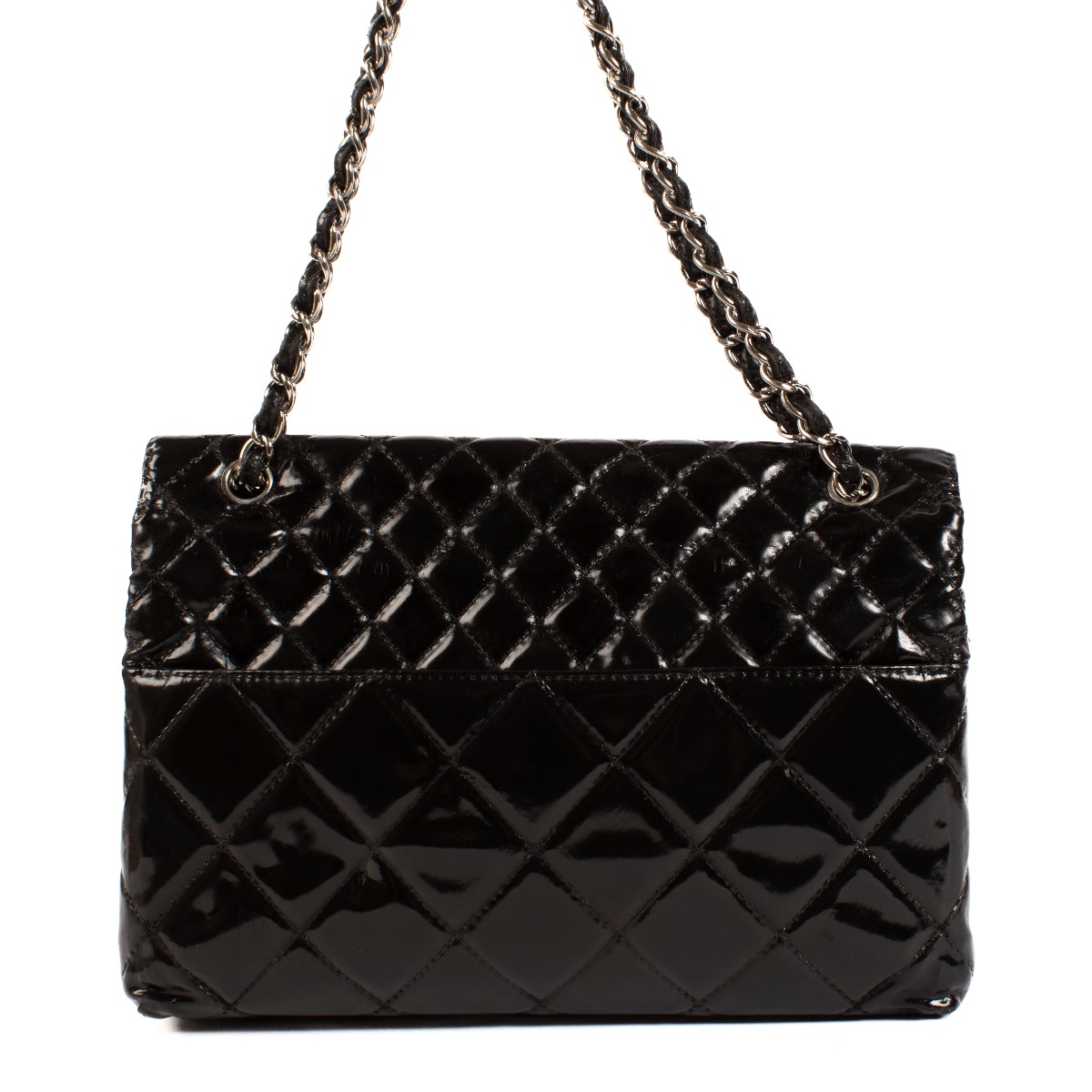 Chanel Black Patent Leather In the Business Shoulder Bag Labellov Buy and Sell Authentic Luxury