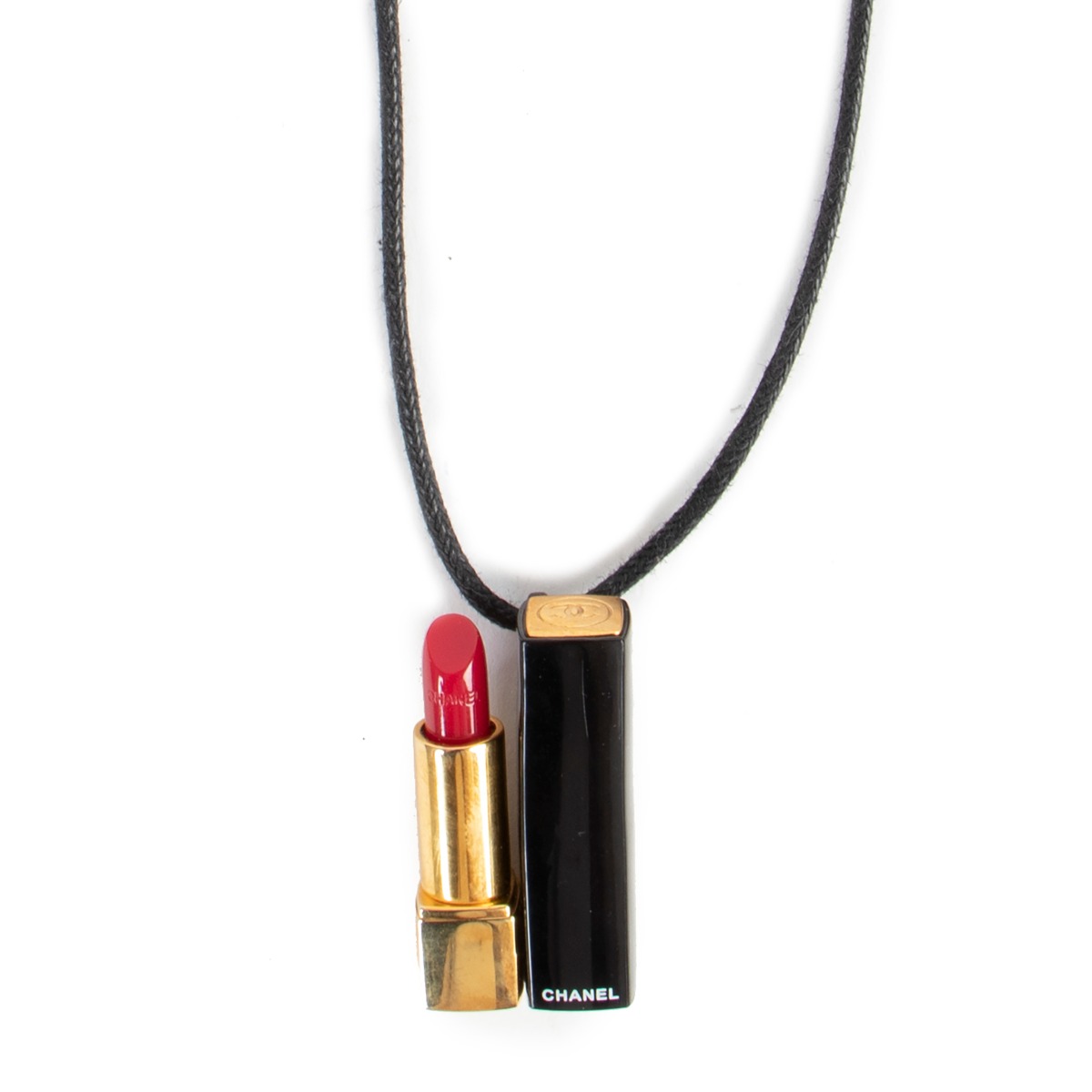 Chanel online lipstick necklace