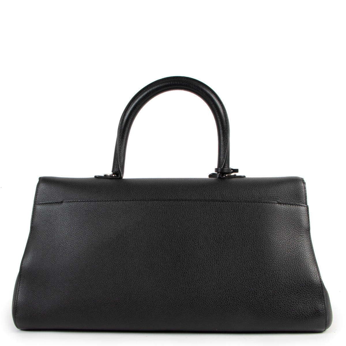 バッグ HERMES dovdville bag MM black tote ll04009_delvaux_black_leather_