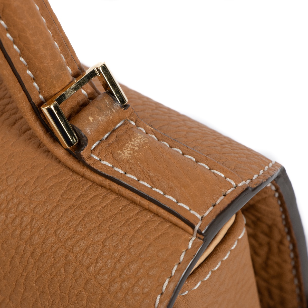 Shop DELVAUX Tempete 2022-23FW Calfskin Plain Leather Handbags by
