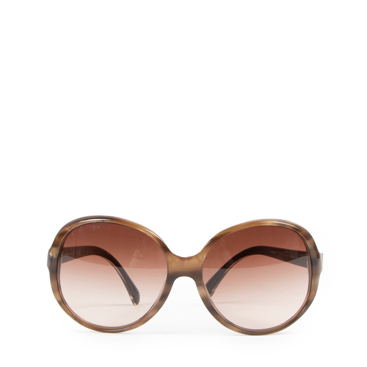 Chanel Rectangle Sunglasses CH5496B 56 Brown & Yellow Tortoise & Brown  Sunglasses