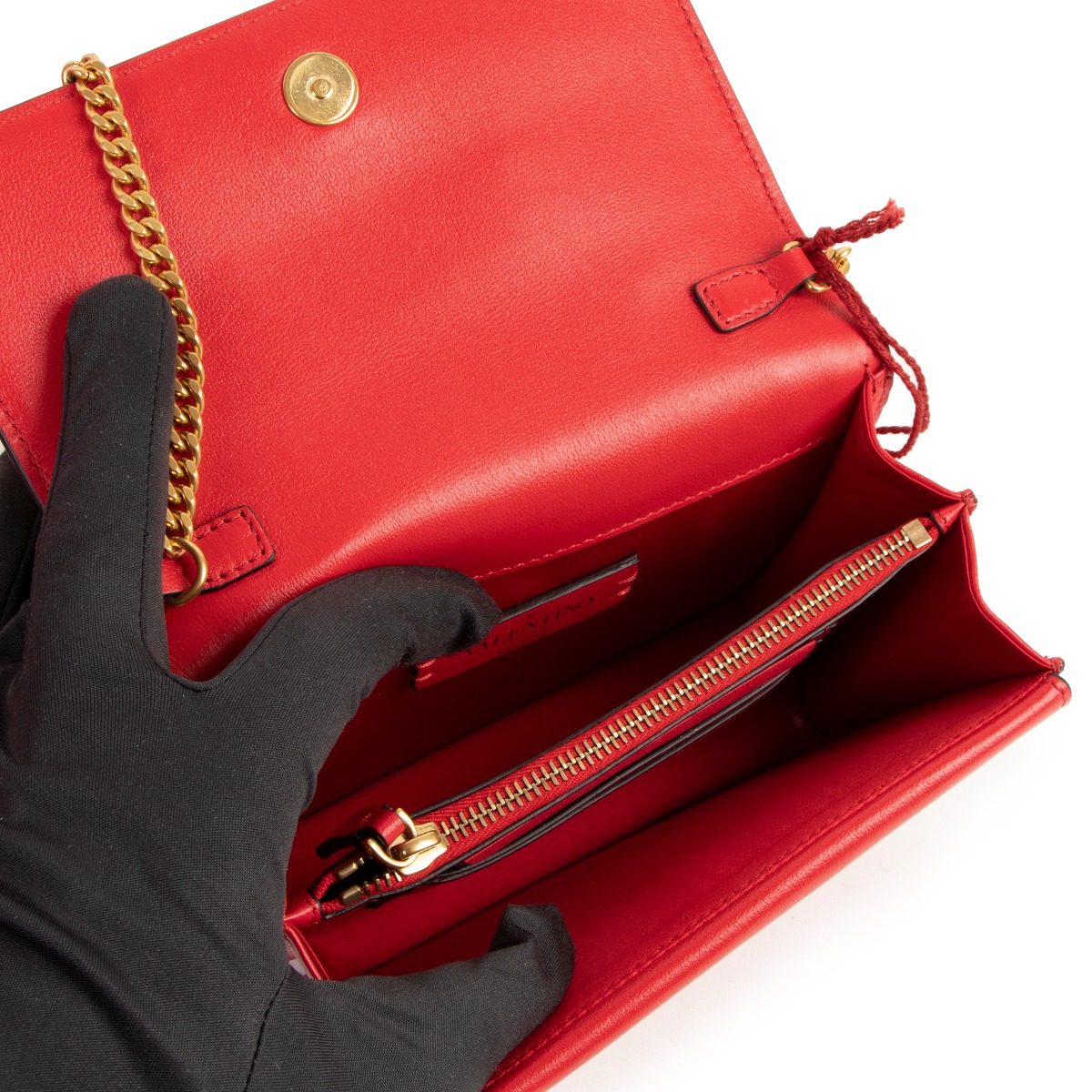Valentino Garavani Red VRing Mini Crossbody Bag ○ Labellov