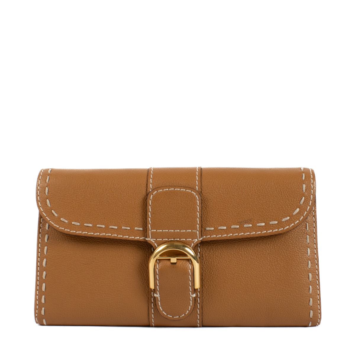 Delvaux Vegetal Rodeo Calf Chain Surpiqué Brillant Long