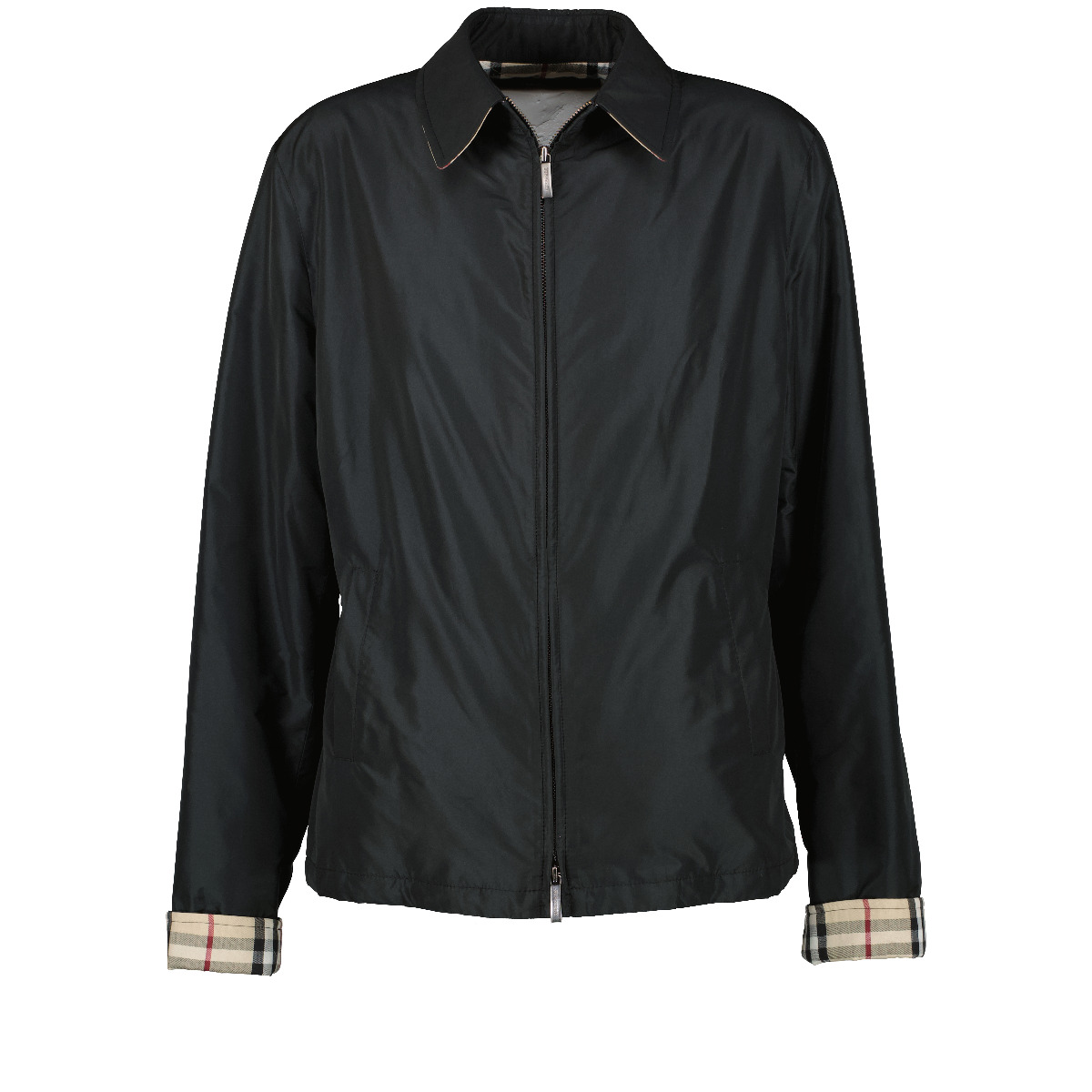 Burberry Black Windbreaker Jacket - size 44 ○ Labellov