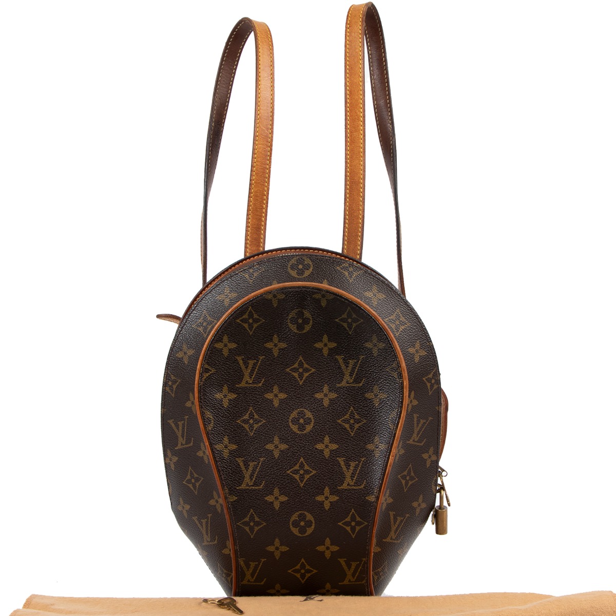 LOUIS VUITTON Taurillon Monogram Climbing Ellipse Backpack Granite 1229264